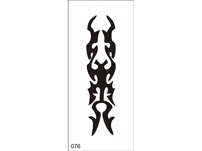 Šablona pro dočasné airbrush tetování V076 - 7 x 15,5 cm