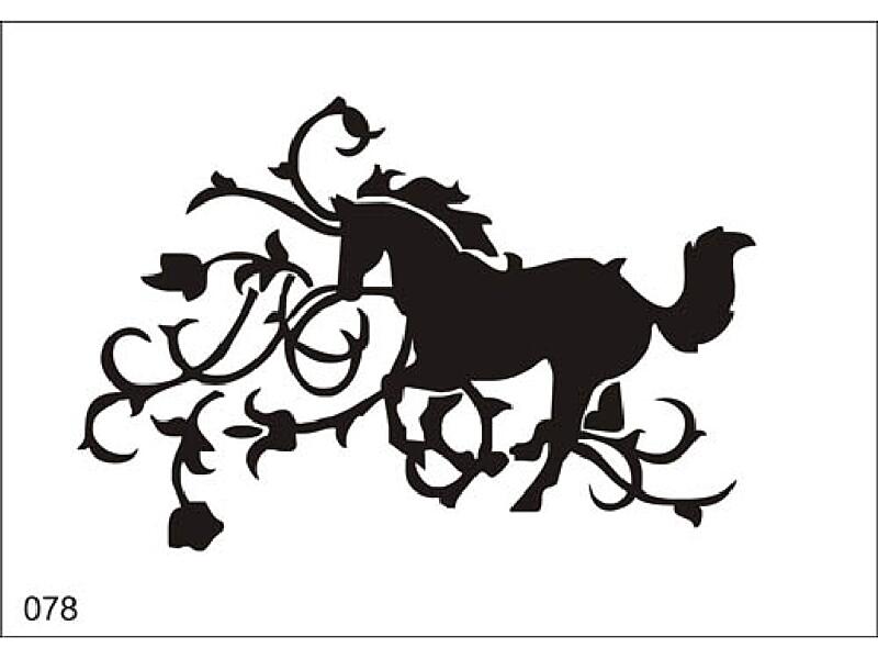 Šablona pro dočasné airbrush tetování V078 - 11,5 x 15,5 cm