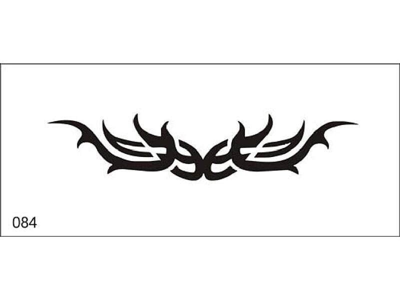 Šablona pro dočasné airbrush tetování V084 - 7 x 15,5 cm