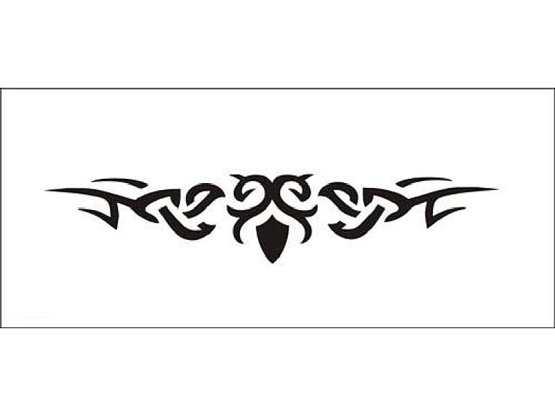 Šablona pro dočasné airbrush tetování V091 - 7 x 15,5 cm