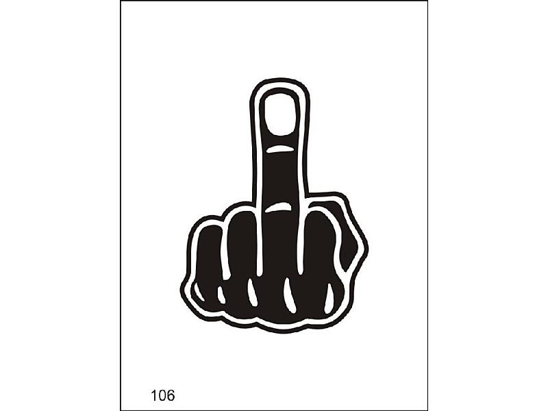 Šablona pro dočasné airbrush tetování V106 - 11,5 x 15,5 cm