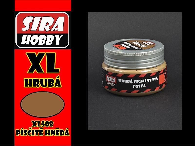 Síra hobby - Pigmentová pasta - Hrubá písčitě hnědá 100ml