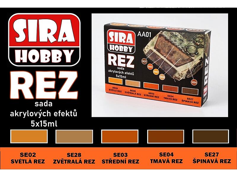 Síra Hobby - Sada efektů - Rez AA01 - 5x15ml