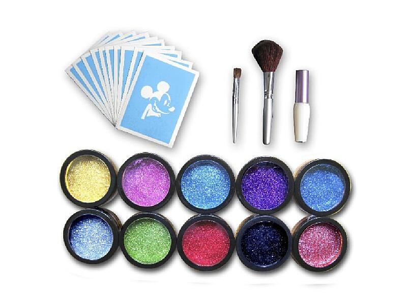 Sada třpytivého tetování velká