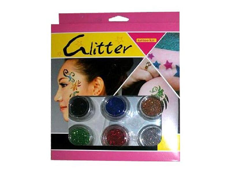 Sada třpytivého tetování střední B