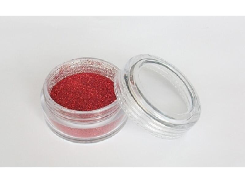 Třpytivý prášek - Red 30 ml