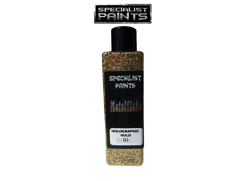 Metal Flake Gold Holographic 50g vel. L (0,6 mm)
