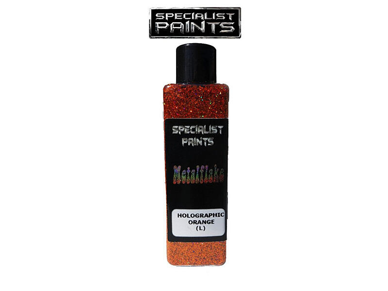 Metal Flake Orange Holographic 50g vel. L (0,6 mm)