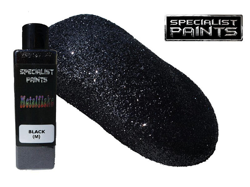 Metal Flake Black 50g vel. M (0,4 mm)