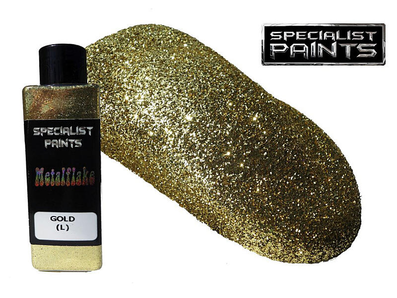 Metal Flake Gold 50g vel. L (0,6 mm)