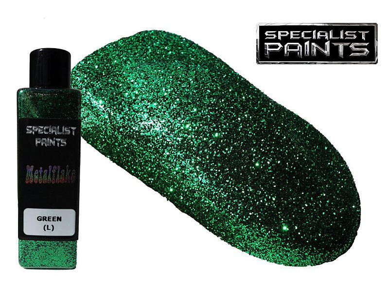 Metal Flake Green 50g vel. L (0,6 mm)