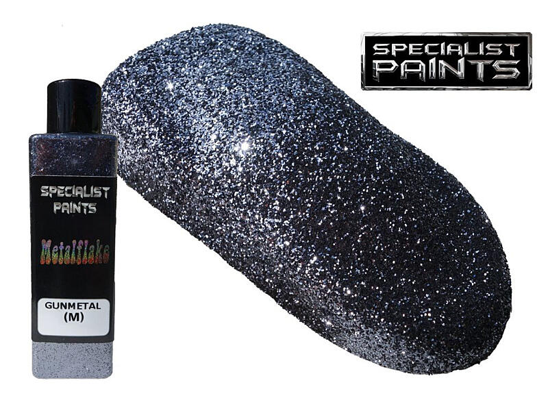 Metal Flake Gunmetal 50g vel. M (0,4 mm)