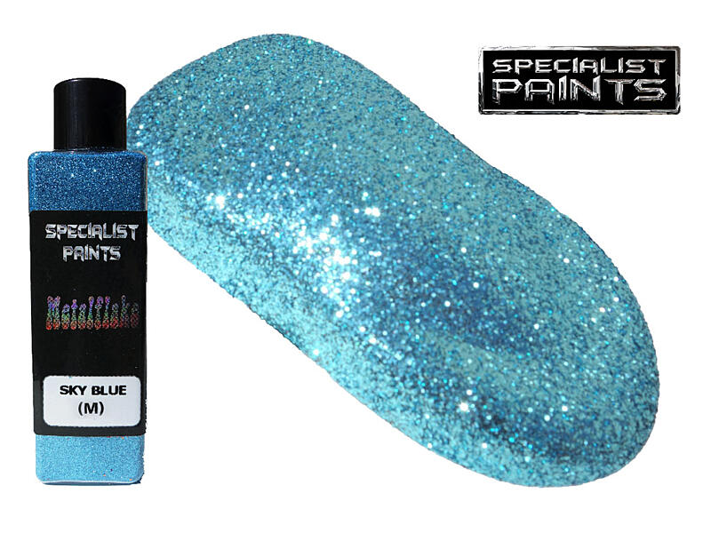 Metal Flake Sky Blue 50g vel. M (0,4 mm)