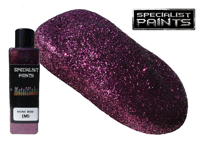 Metal Flake Wine Red 50g vel. M (0,4 mm)