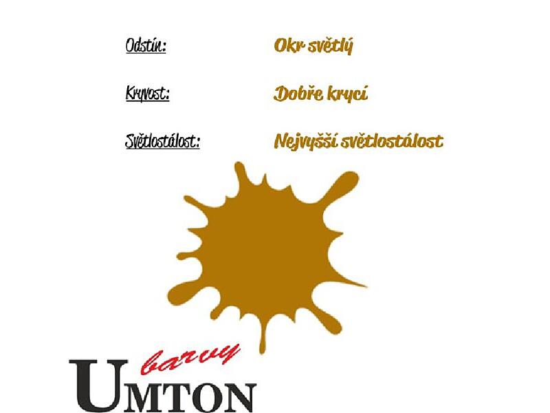 Umton - 0502 - Olejová barva - Okr světlý 20ml