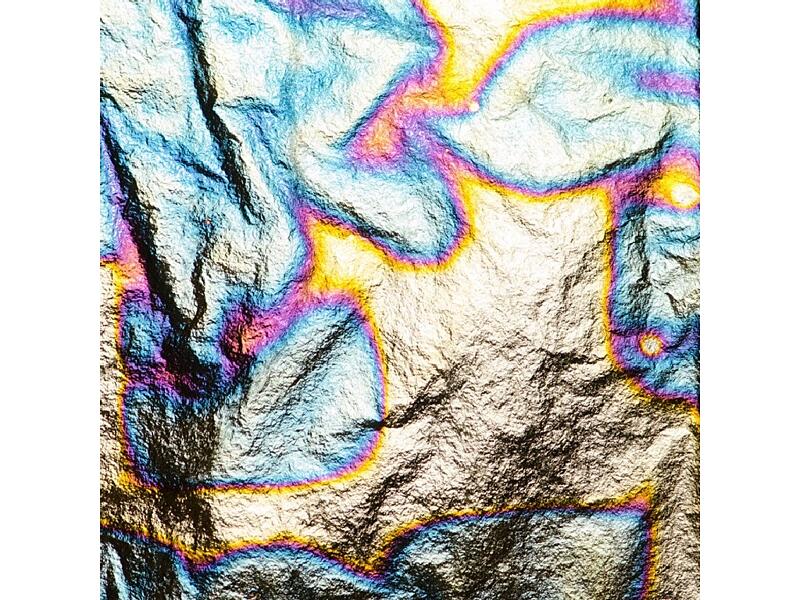 Handover - Imitace zlata - modrá 140x140 mm 25 plátků